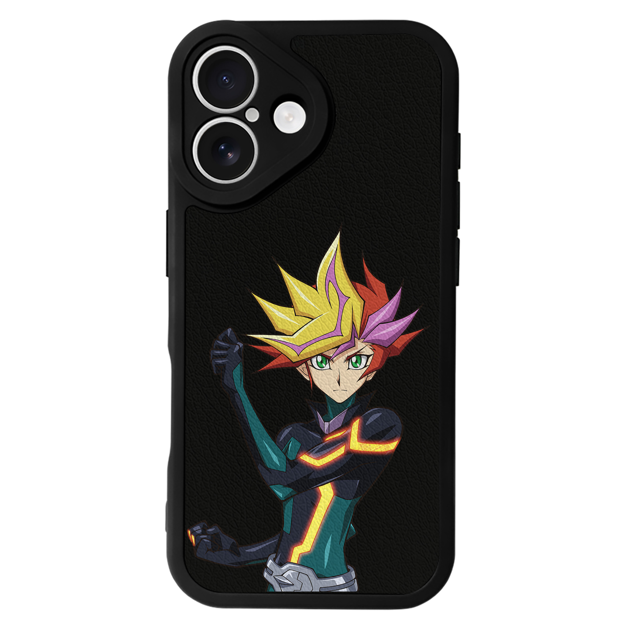 遊☆戯☆王 Yu-Gi-Oh! 【iPhone 16シリーズ対応】シリコンスマホケース（レザー調） 材質：シリコン
